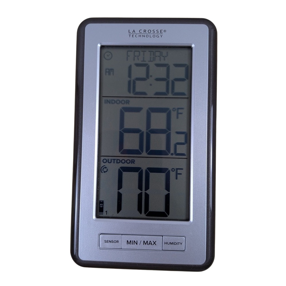 La Crosse‎ Technology Weather Station Monitor Silver WS-9160Uv2 Digital